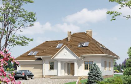 Проект дома с мансардой MD212 Проект дома с мансардой MD212