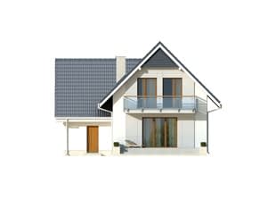 Проект дома с мансардой MD215 Проект дома с мансардой MD215