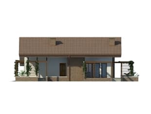 Проект дома с мансардой MD234 Проект дома с мансардой MD234