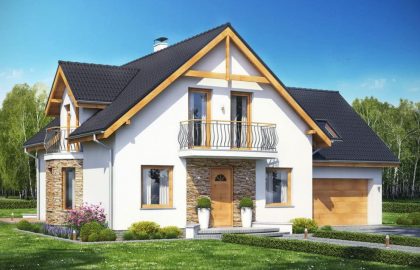 Проект дома с мансардой MD239