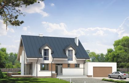 Проект дома с мансардой MD243