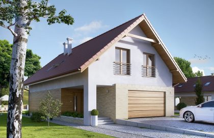 Проект дома с мансардой MD245 Проект дома с мансардой MD245