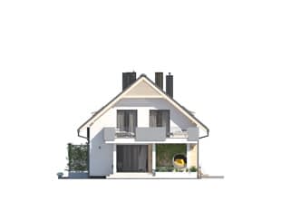 Проект дома с мансардой и цокольным этажом MD265 Проект дома с мансардой и цокольным этажом MD265