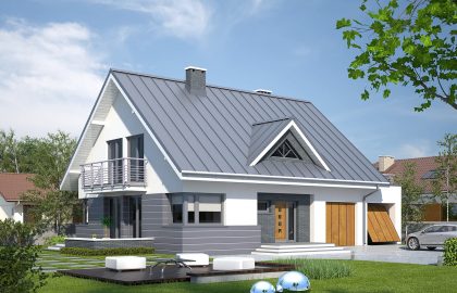 Проект дома с мансардой MD267