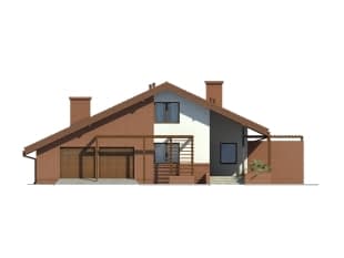 Проект дома с мансардой MD300 Проект дома с мансардой MD300