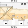 Проект дома с мансардой и двумя входами MD313