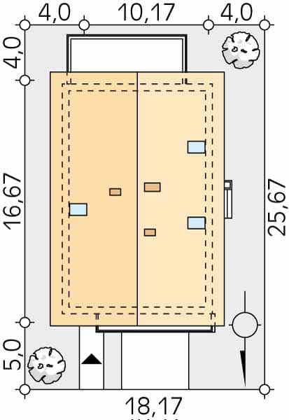 Проект дома с мансардой и цокольным этажом MD328 Проект дома с мансардой и цокольным этажом MD328