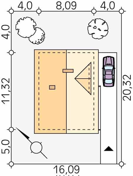 Проект дома с мансардой MD33 Проект дома с мансардой MD33