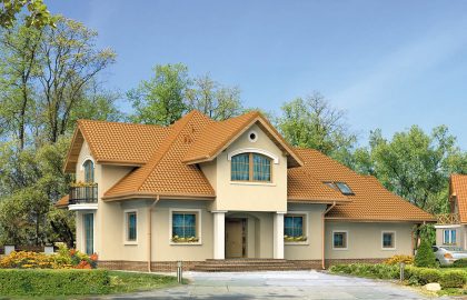 Проект дома с мансардой MD345