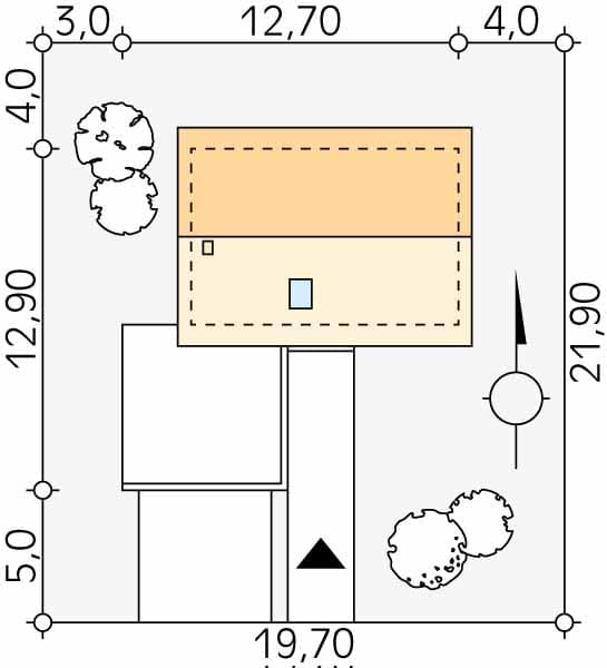 Проект дома с мансардой MD41 Проект дома с мансардой MD41