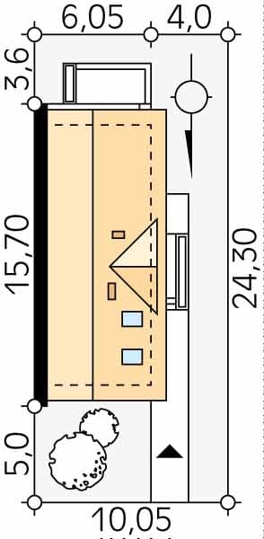 Проект дома с мансардой MD45 Проект дома с мансардой MD45