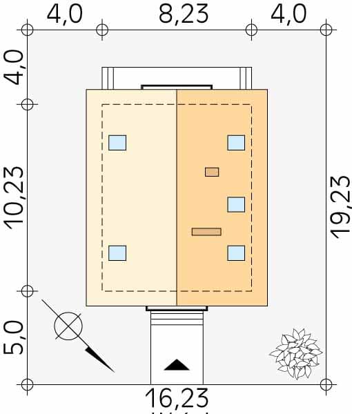 Проект дома с мансардой MD72 Проект дома с мансардой MD72